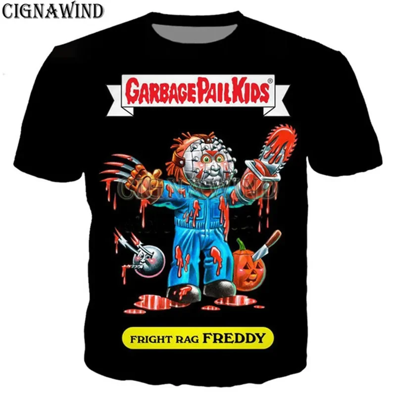 New design cartoon Garbage Pail Kids t shirt men/women 3D printed t-shirts casual Harajuku style tshirt streetwear tops