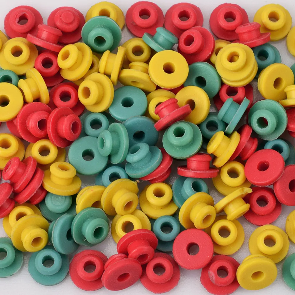 100Pcs Silicone Grommets Pin Cushion for Coil Machine Armature Bar Stable Vibration Reduction Needle Grip