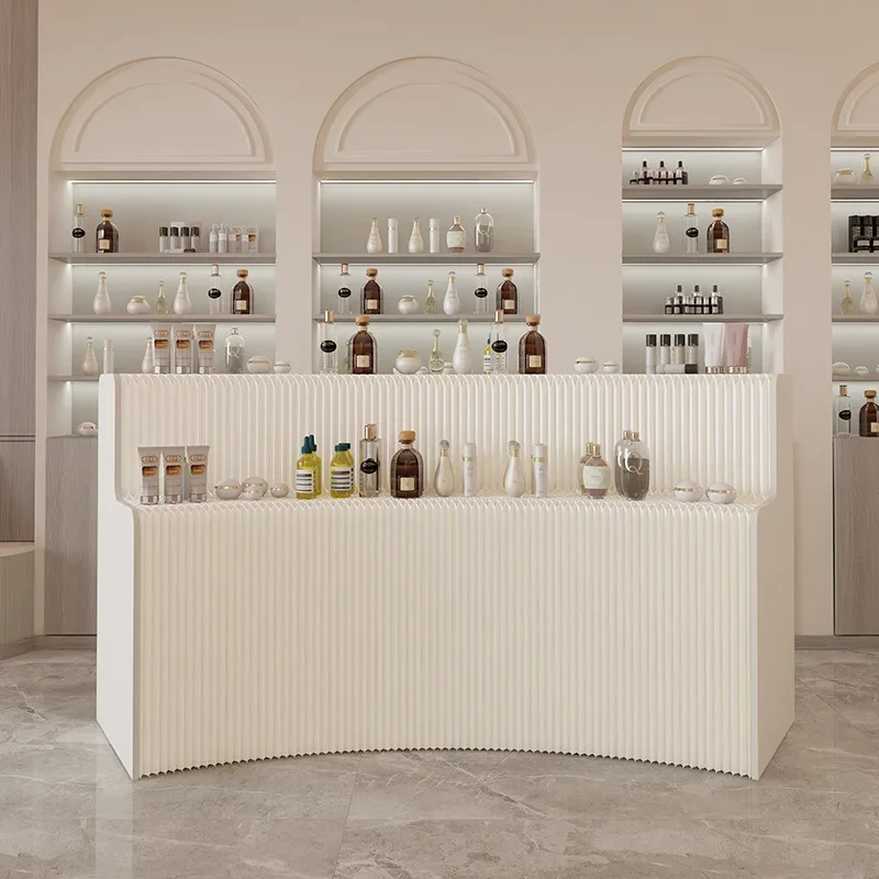 Rack stepped display table bag shelf folding table double floor middle island display cabinet