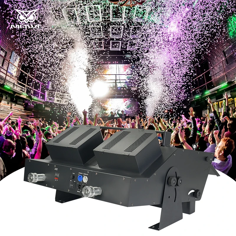 

Double Head Storm Co2 Party Confetti Cannon Blaster Blower Machine for Disco DJ Nightclub Show Bar Disco Party