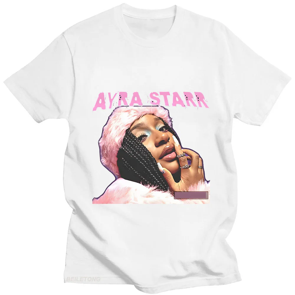 Ayra Starr T Shirt Short Sleeve Aesthetic Gothic Tee-shirt Graphic Printing O-neck Retro Tshirt Ropa Mujer High Quality Clothing