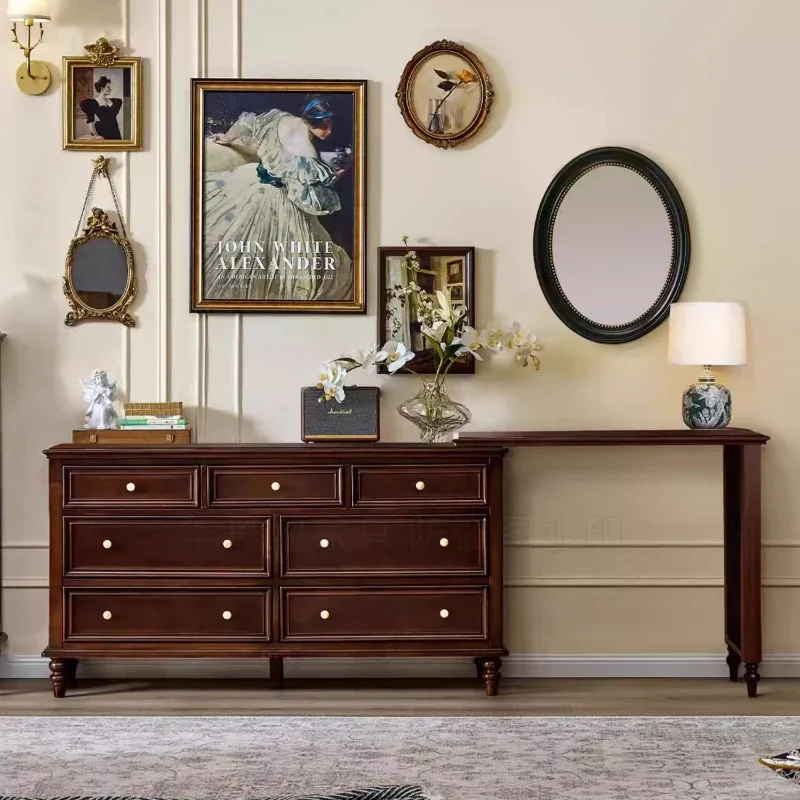 럭셔리 우드 거실 캐비닛 수납 서랍 침실 코모다 캐비닛 보석 정리함 가구