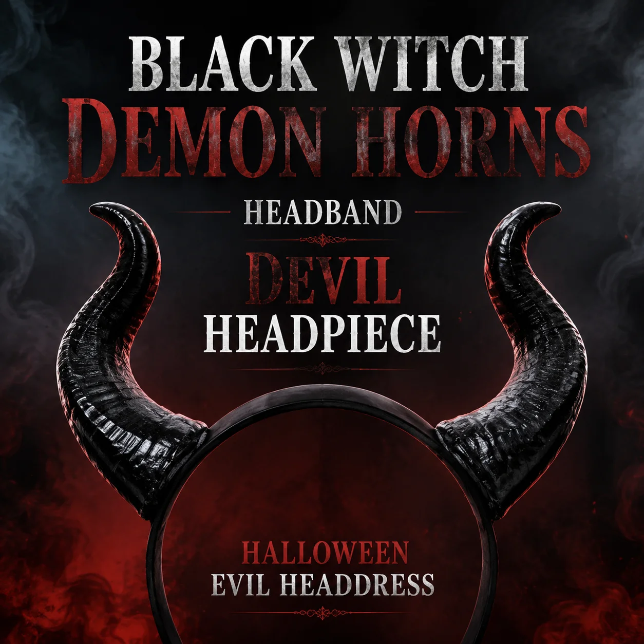 Cosplay Animal Antelope Devil Queen Witch Headdress for Women Girls Halloween Party Fancy Cosplay Costume Hair Accessory
