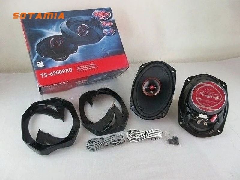 

SOTAMIA 2 шт. 6,5-дюймовый железный каркас для бассейна, автомобильный коаксиальный динамик, 4 Ом, 600 Вт, высококачественный динамик высокой мощности, звуковые коробки Bluetooth