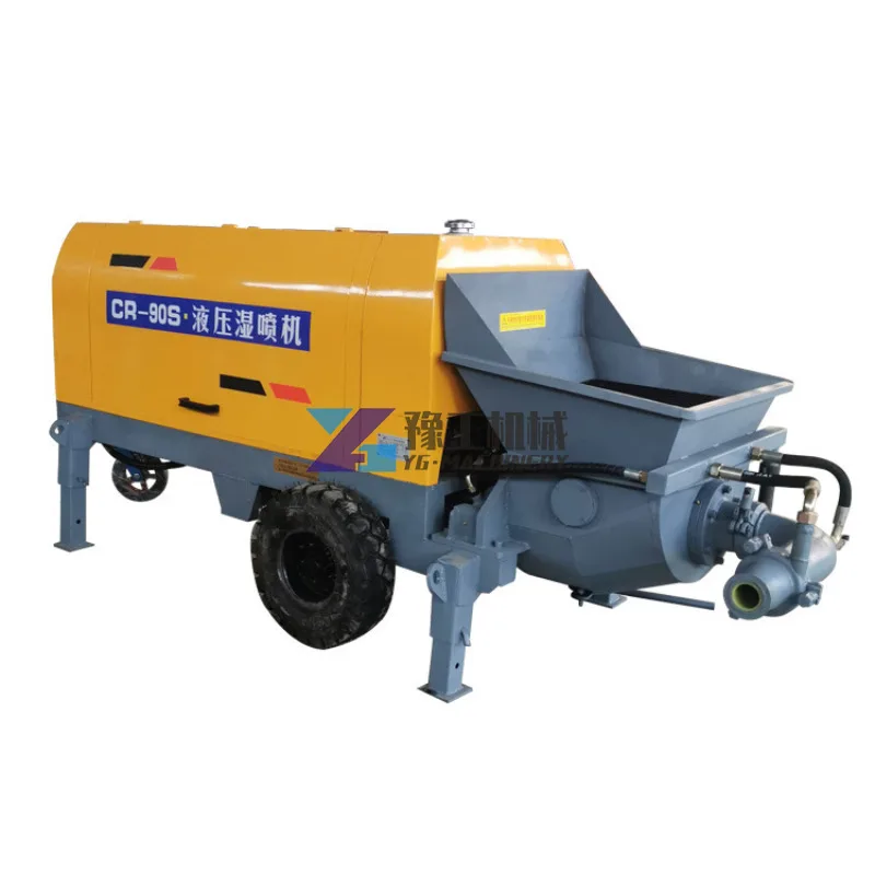 Diesel Concrete Pump Concrete Trailer Pump with Wheels Concrete Pump Car Secondary Structure Column Pump