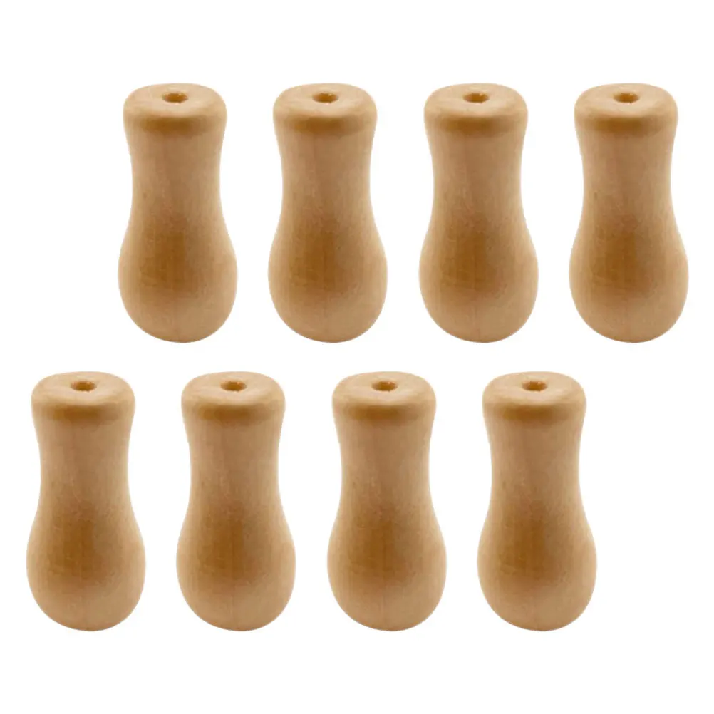 

8pcs Bamboo Wood Blind Accessories: Wooden Pull Tassels For Roller Shades Hanging Ball Knobs Cord Ends Window Treatment Drop