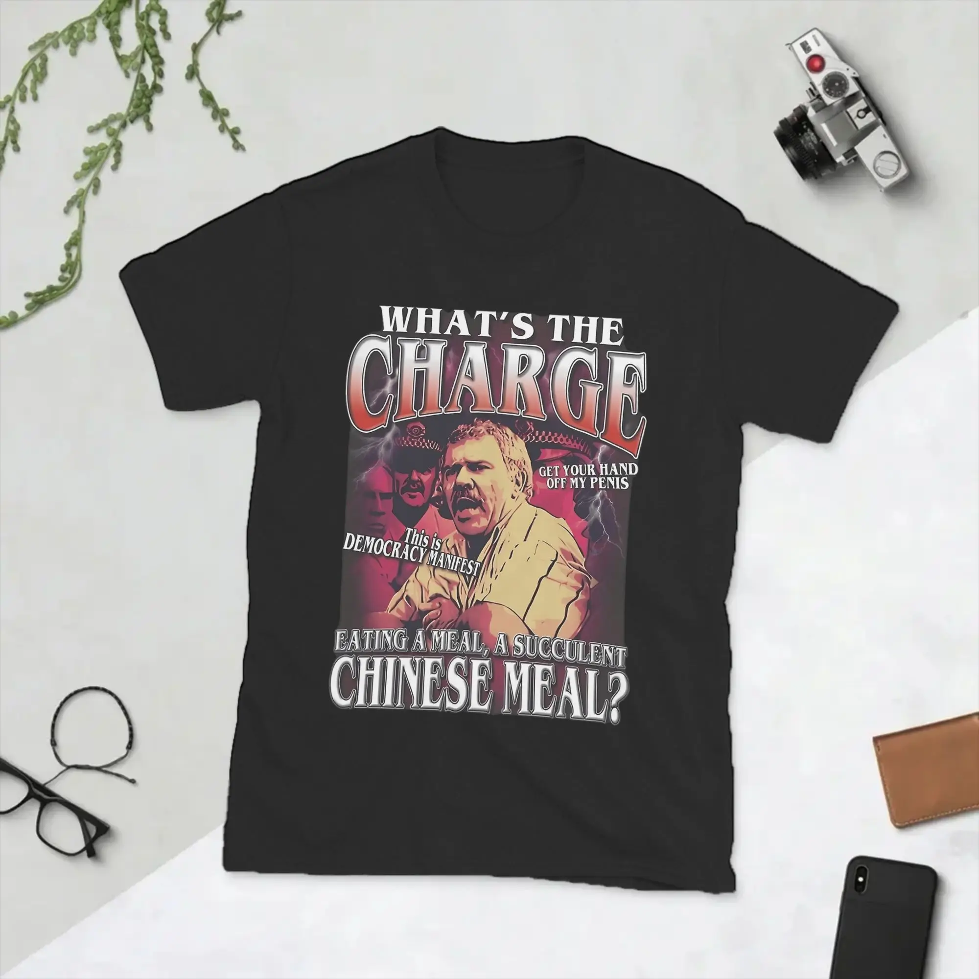 Succulent Chinese Meal Meme T Shirts Men's  Pure Cotton Funny T-Shirt Round Collar  Tee Shirt Short Sleeve Clothes Graphic