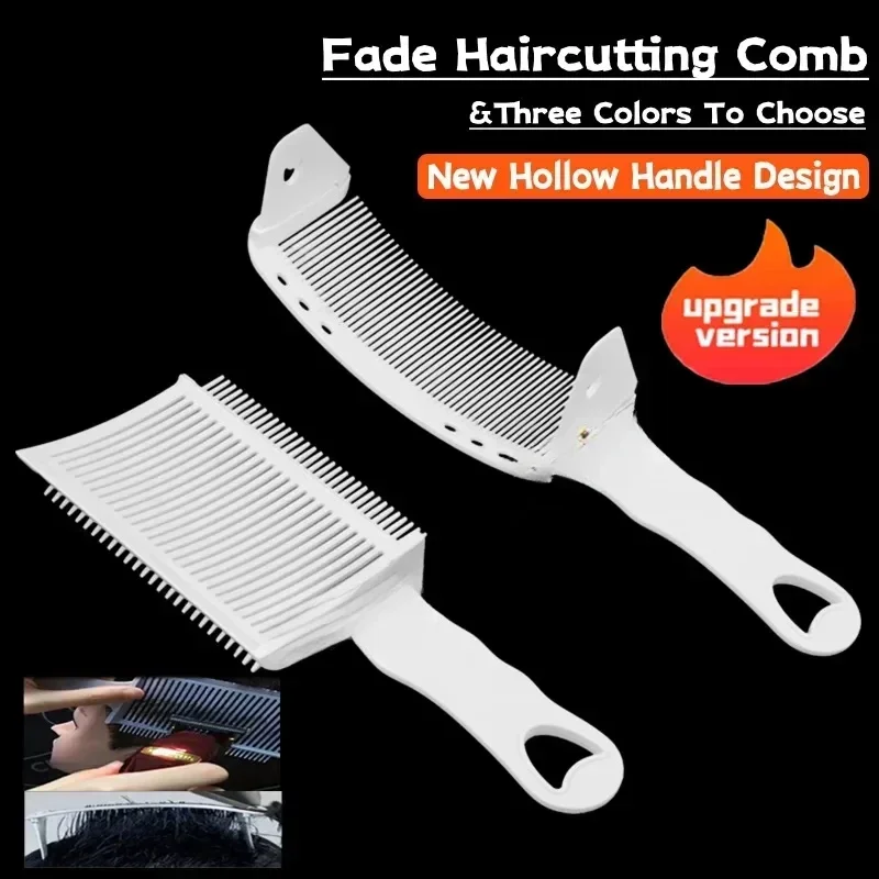 Fading Comb Professional Barber Clipper Blending Flat Top Hair Cutting Comb For Men Heat Resistant Fade Comb Salon Styling Tools