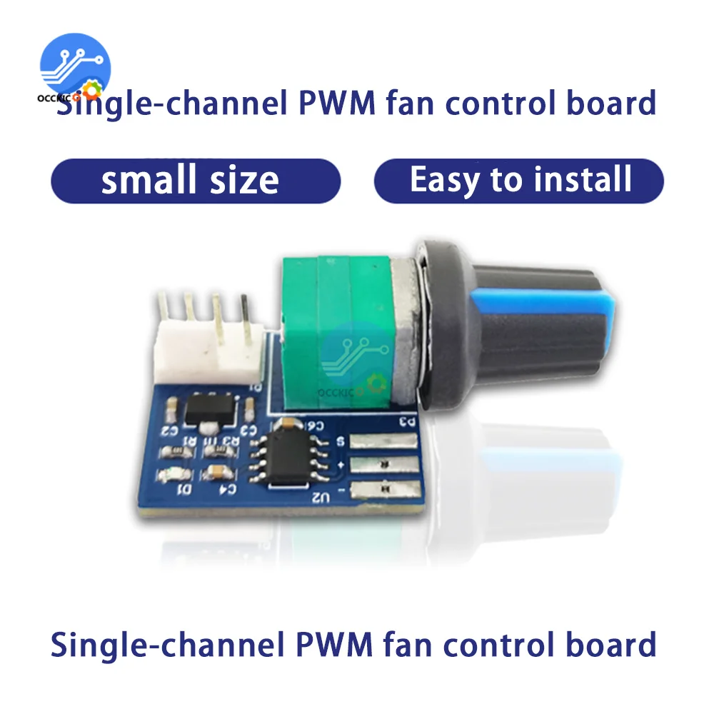 12V PWM Motor Speed Controller Module Single-channel Fan Adjustable Speed Regulator Control Governor Switch