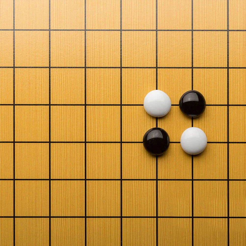 السيراميك الخرز المسطح 1 مجموعة قسط الذهاب أحجار الشطرنج أبيض وأسود قطع اللعبة التقليدية عالية الجودة معدات ألعاب المجلس