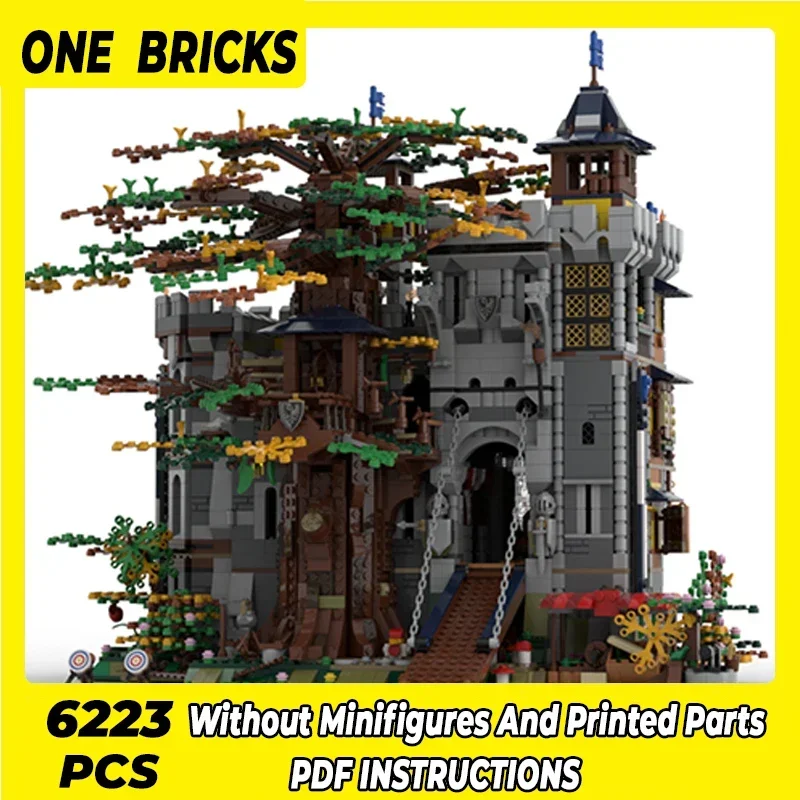 Moc Building Bricks Military Model Black Falcon's Castle 2023 Technology Modular Blocks Gifts Christmas Toys DIY Sets Assembly