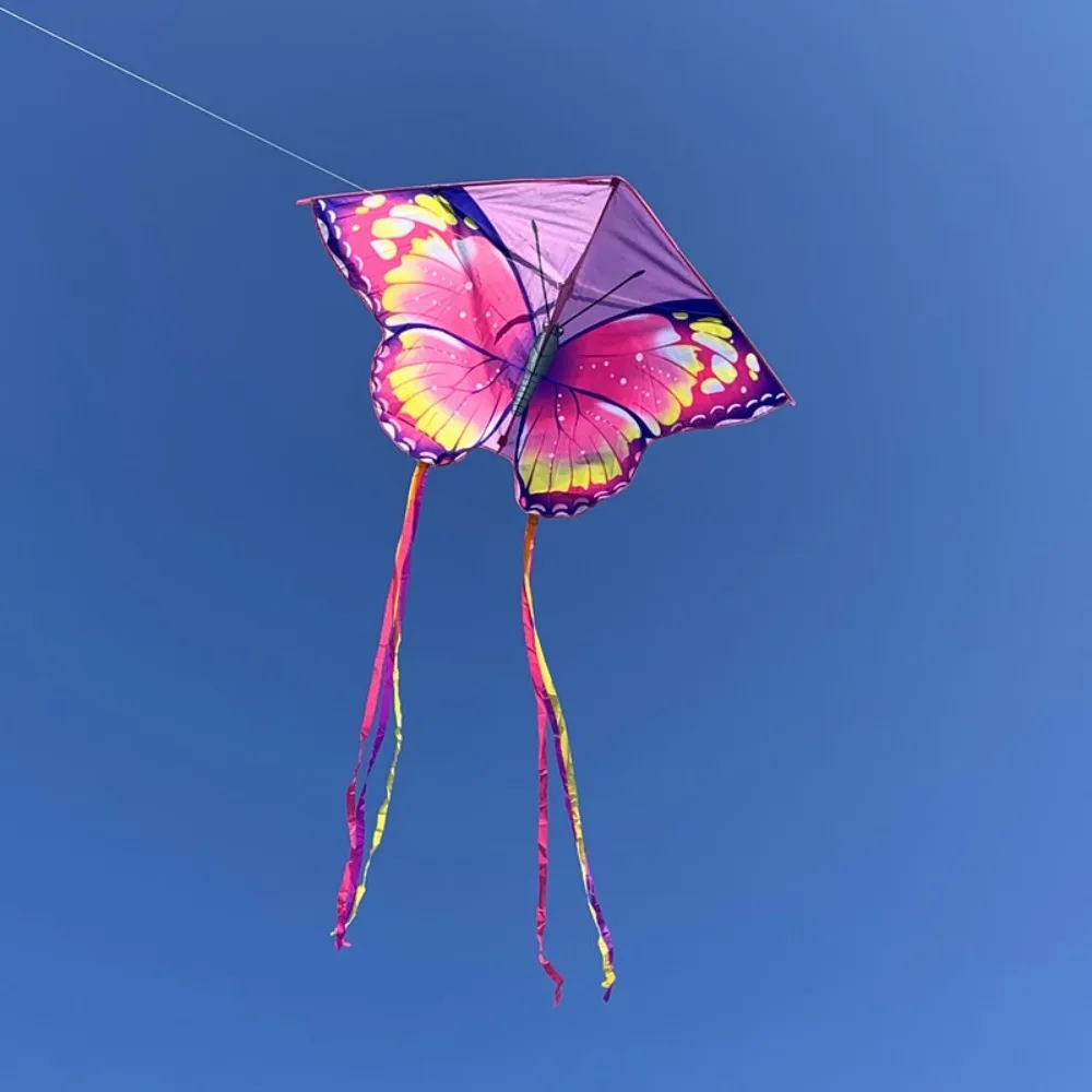 Easy To Fly Beautiful Butterfly Kite with 100 Meter Kite String Good Flying Children's Kite Colorful Peacock Kite Kid & Adult