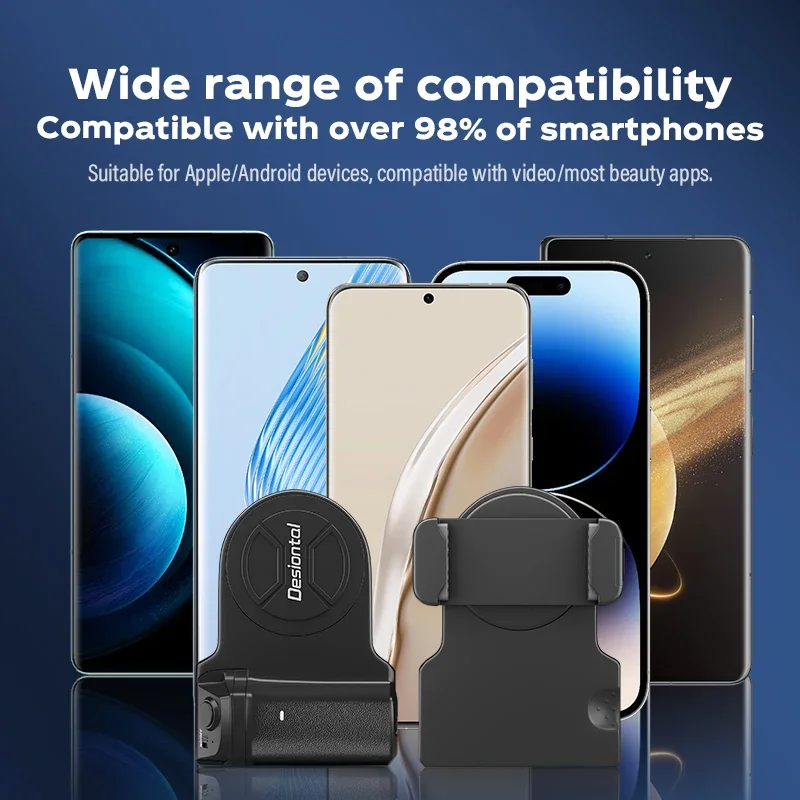 Soonpho-abrazadera magnética para teléfono inteligente, estabilizador de mango para Selfie con Bluetooth, Vertical, Horizontal, Vlog, disparo, Deiontel
