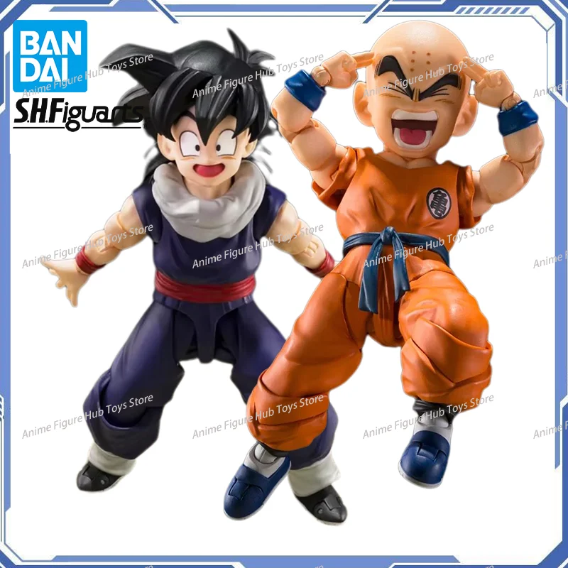 Bandai Dragon Ball S.H.Figuarts Son Gohan Z-FIGHTERS Limited Version Krillin Goku's Old Friend Anime Figure Action Model Toys