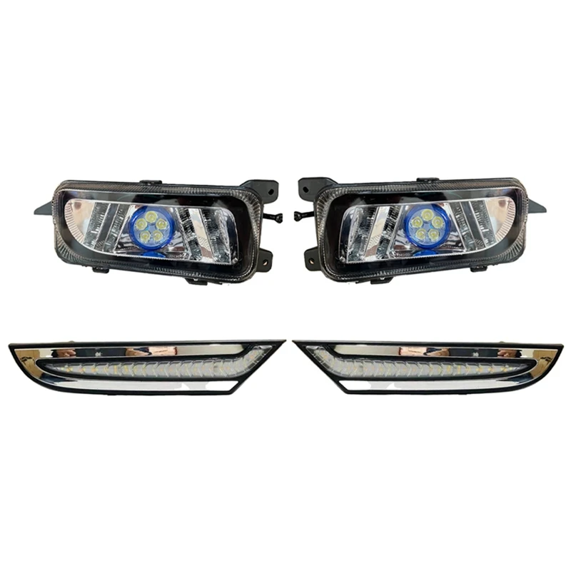 Car Front Fog Lamps & Daytime Running Lamps ABS As Shown For MERCEDES BENZ ACTROS MP3