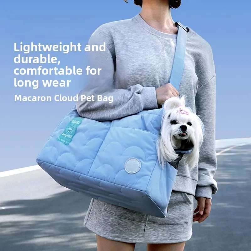 

Touchdog Portable Pet Bag Dog Backpack Crossbody Single Shoulder Bag for Small Medium Dogs And Cats on Outings And Travels