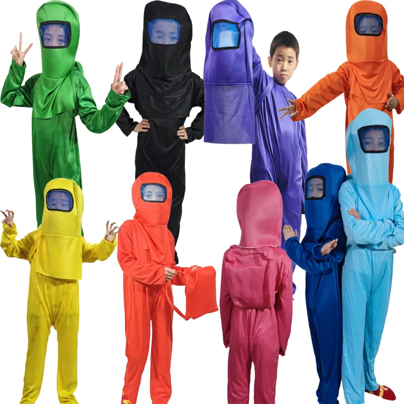 

Children's Halloween cosplay game space children's performance clothes space killing clothes for children pink blue green black