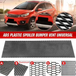 Car Front Bumper Air Vent Mesh Grille Sheet Universal Black Honeycomb ABS Plastic Vent Tuning Racing Grill Mesh 40x120cm