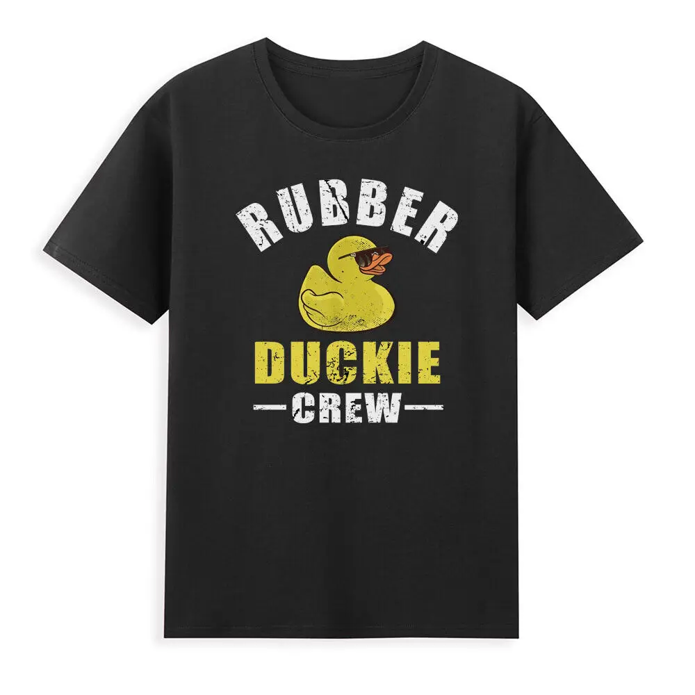 Rubber Yellow Duckie Crew Bath Ducks Duckling Funny Duck Meme   Tee Anime Graphic T-shirts Unisex 100% cotton