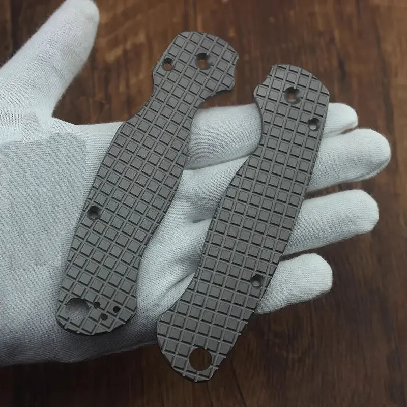 1 Pair Custom Titanium Alloy  Grips Handle Scales For Spyderco C81 Paramilitary 2 Para 2 PM2 Folding Knife