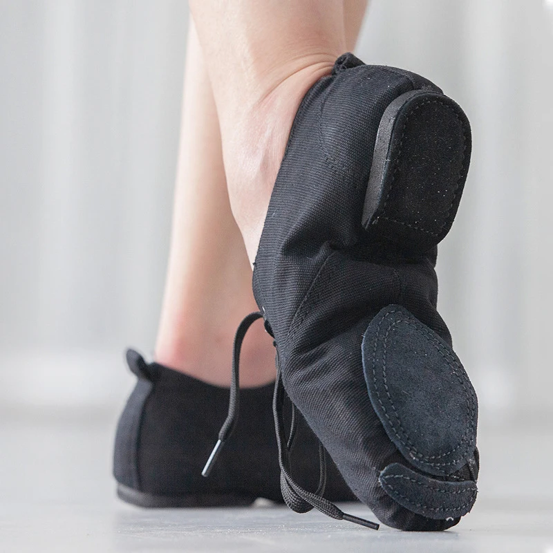 Canvas Dance Shoes Women's Soft-Soled Training Shoes Teacher's Latin Jazz Dance Shoes Child Girls Jazz Shoes Men
