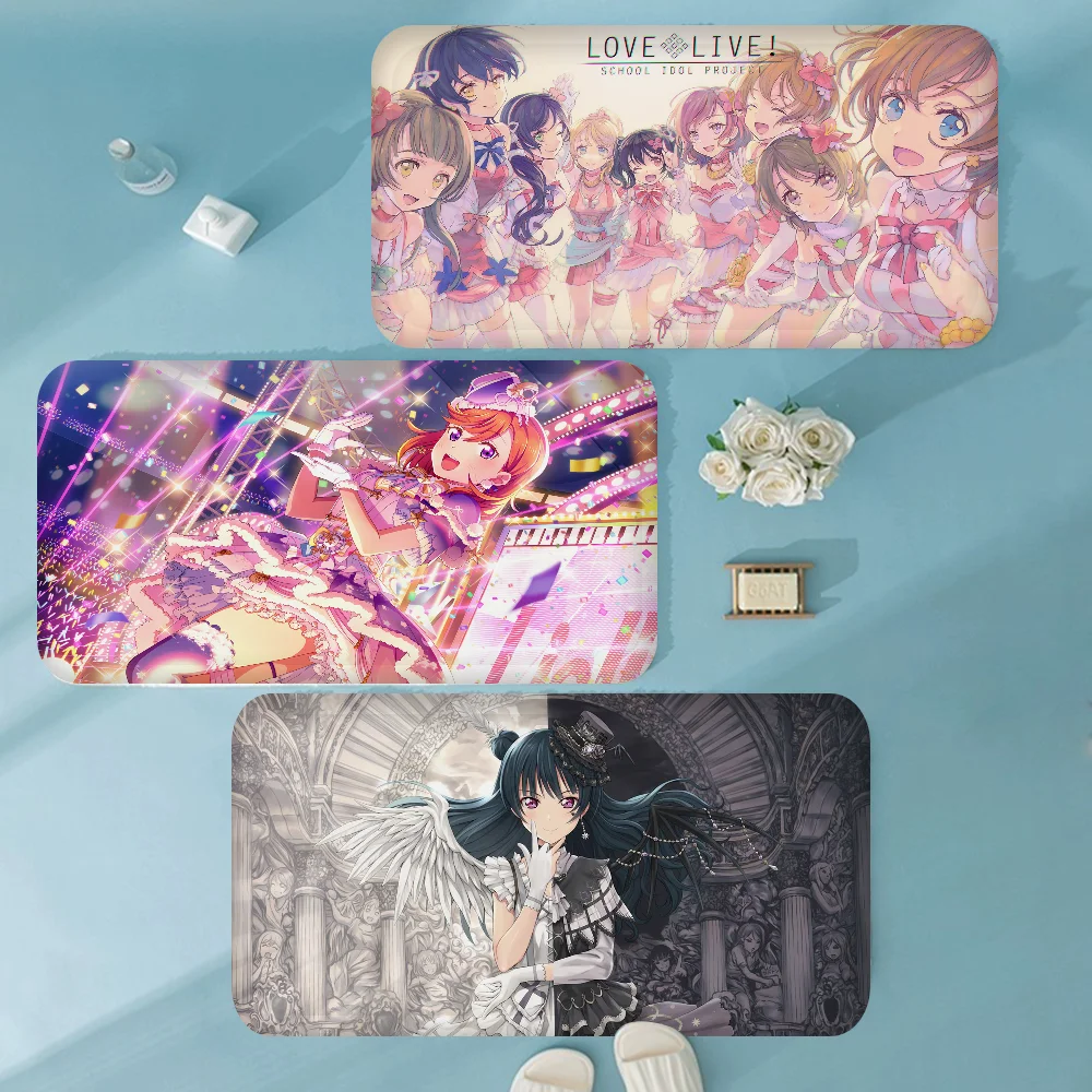 

Love Live Superstar Bathroom Mat Non-Slip Laundry Room Mat Laundry Decor Balcony Child Living Room Toilet Rug