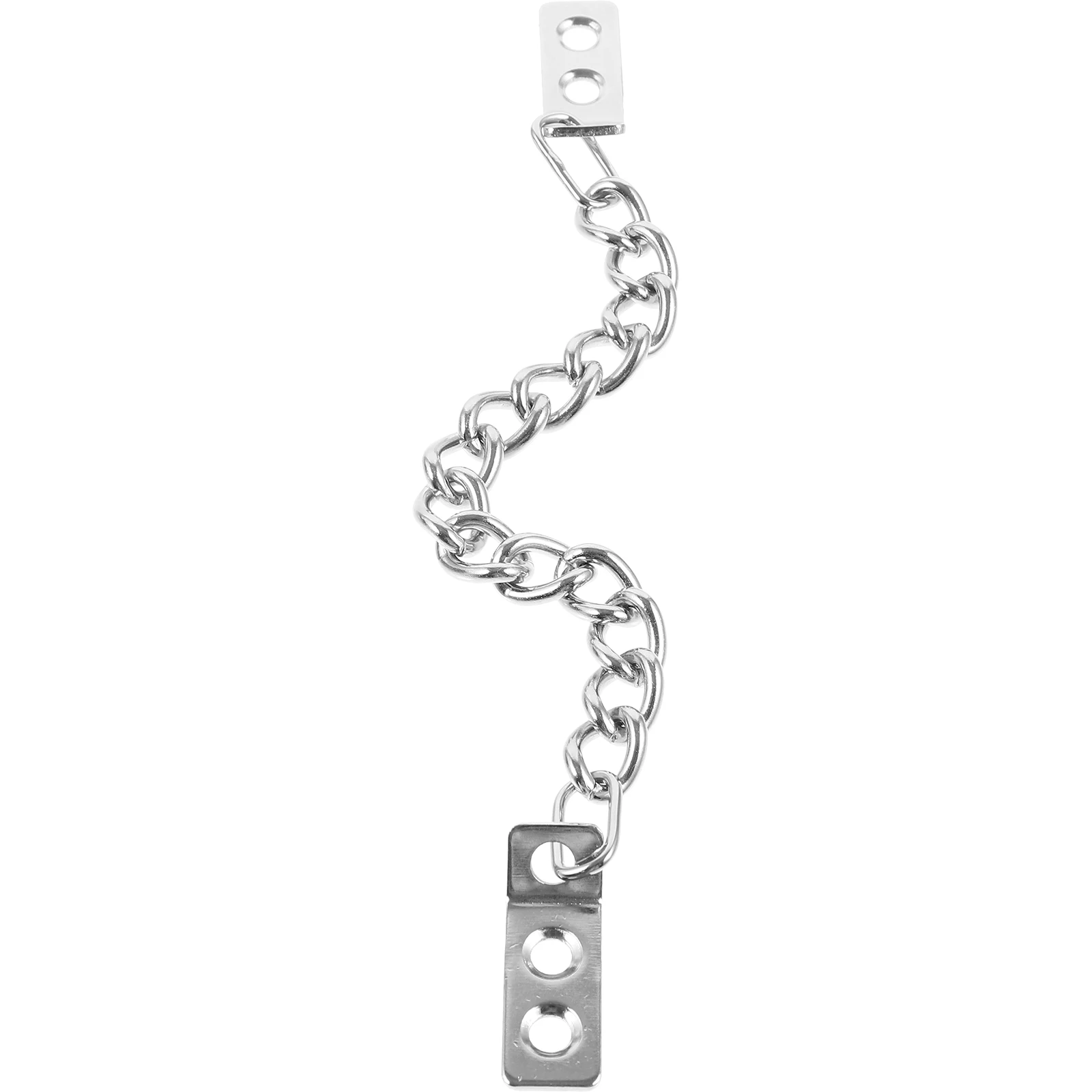 

Anti- Heavy Duty Door Security Chains Lock for Theft Cabinet Bolt Anti-theft Front Safety Rack Shelf Nickel Plated