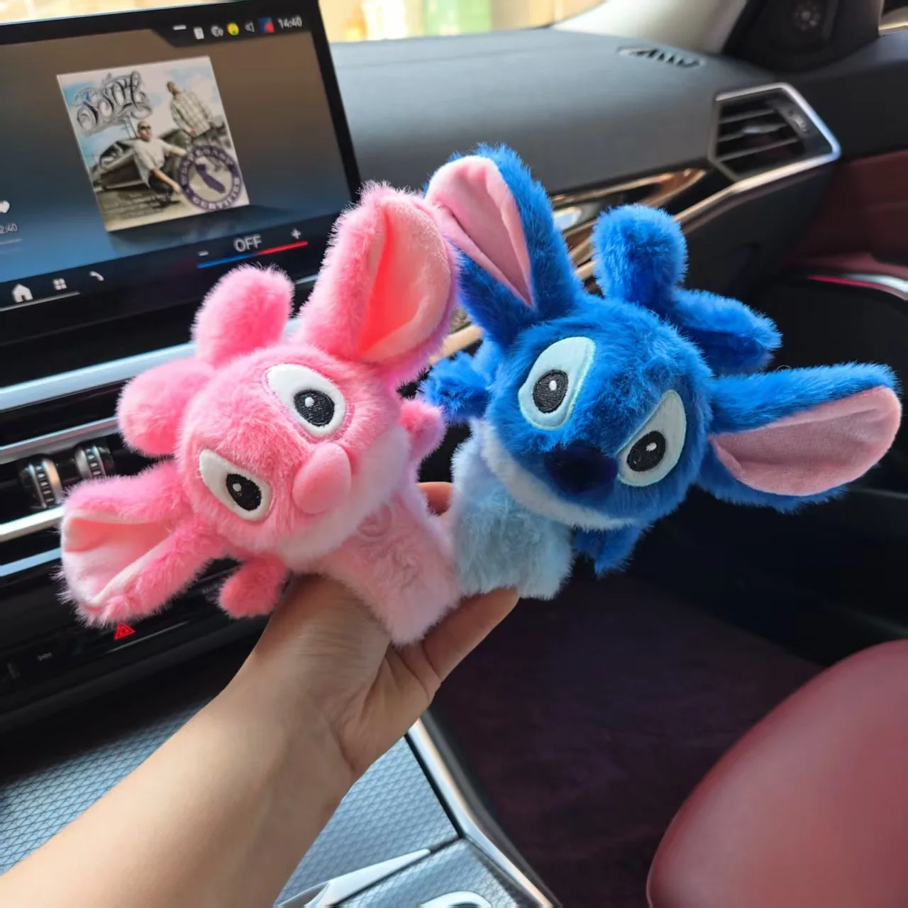 

Креативная плюшевая кукла Disney Stitch, синий, розовый, с застежкой-петлей и крыльями, милый стежок, межзвездный подарок на день рождения