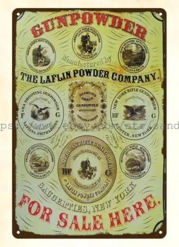 Laflin Gun Powder Company Gunpowder metal tin sign nostalgic signs collectible