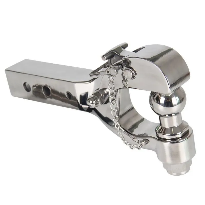Stainless Steel Cast Tomahawk Trailer Hook Anti-Theft Lock Pin Off-Road Modified Square Tow Hitch for SUV Truck Camping