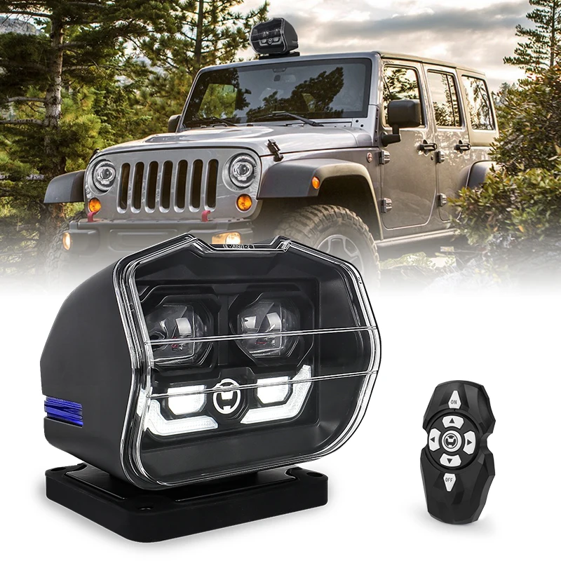

Auto Parts 360 Degree Led Search Light Spot Light Remote Control LED Searchlight For Off Road Truck Yacht