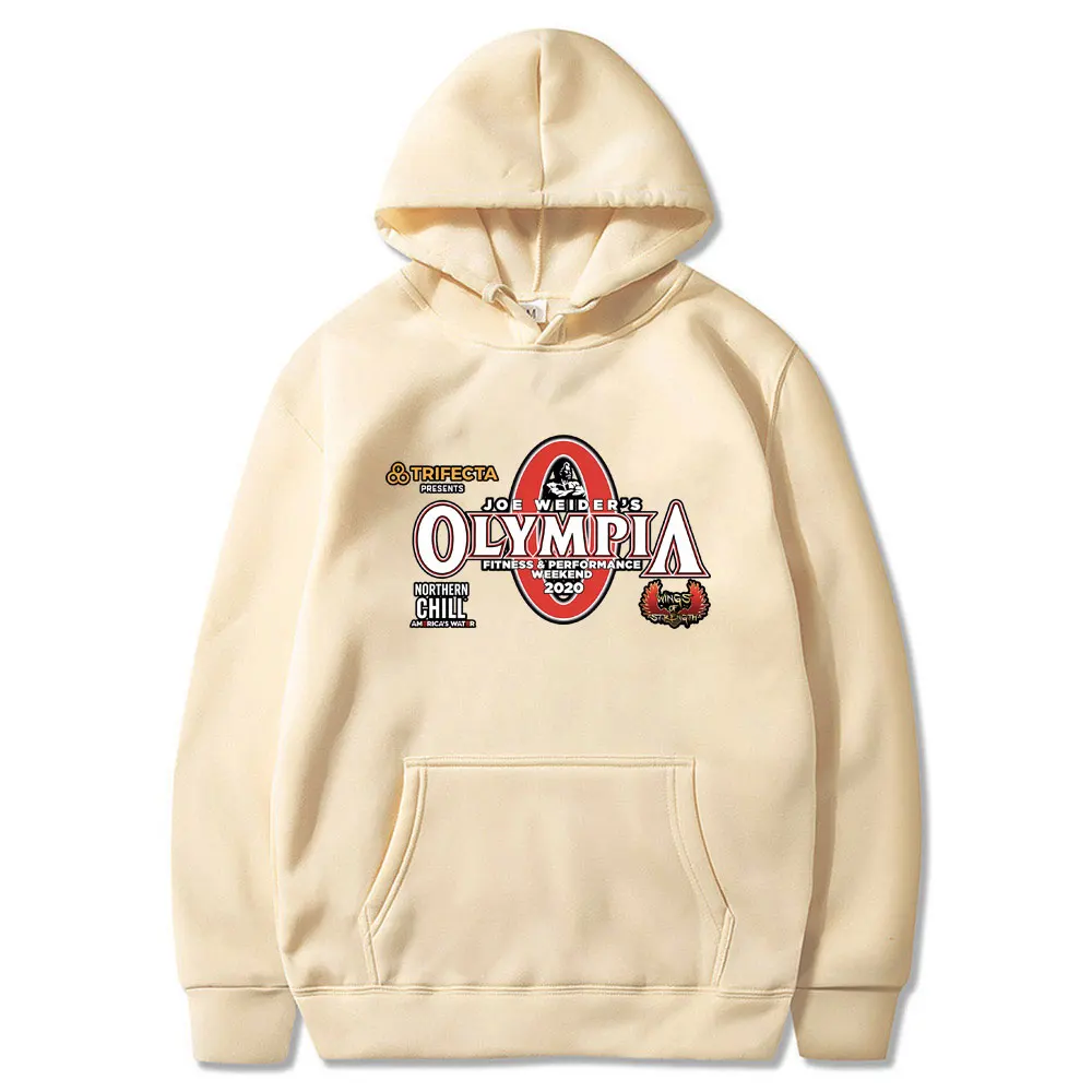 Olympia Gym Fitness Pump Cover Graphic Print Hoodie Male Casual Oversized Hooded Tracksuit Men Women's Fashion Vintage Hoodies