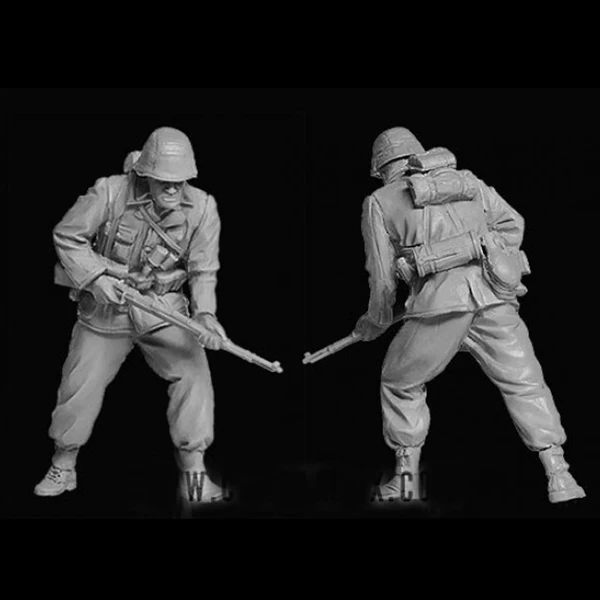 1/35 World War II soldiers, Military scene combination, resin kit soldiers GK, Military theme of WWII Uncoated No colour