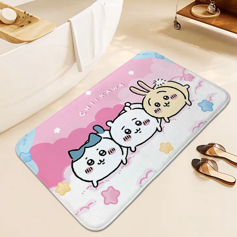 Cute Bathroom Mat Anti Slip C-Chiilkawass Children's Bedroom Carpet Custom Washable Non-slip Kitchen Rug Modern Home Decoration