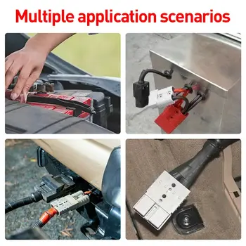 2 ks pro Anderson konektor autobaterie rychlé připojení odpojení napájení 50A 120A 175A 350A 600V zástrčka s krytem proti prachu 8 nejlepší prodej Kryt baterie Zoom F1 - №3