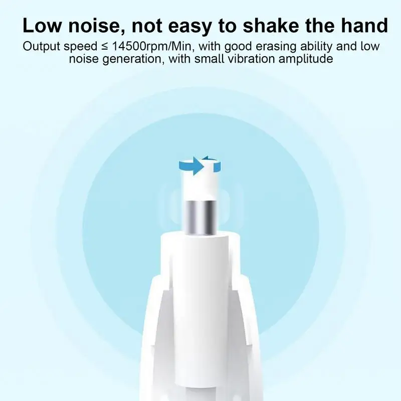 ยางลบดินสอไฟฟ้าแบบชาร์จไฟได้ยางลบศิลปินเครื่องมือสำหรับภาพวาดแผนสถาปัตยกรรมเติมได้20ยางลบ