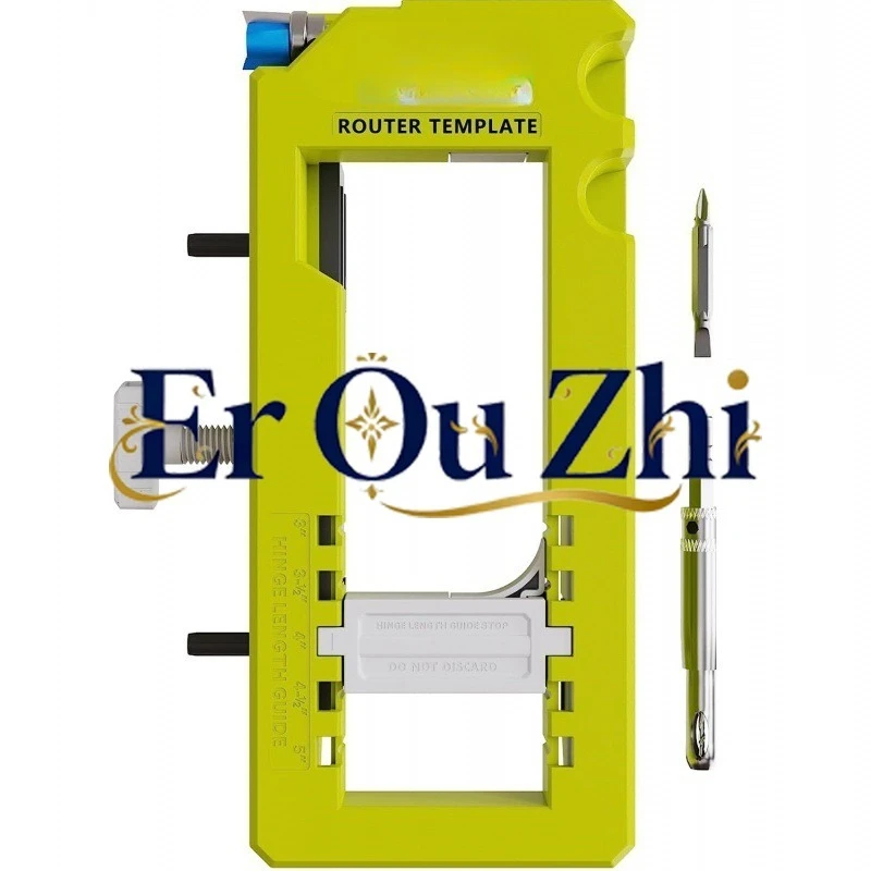 Hinged Door Lock Hole Locator, Door Hinge Mounting Kit/Mortiser Template