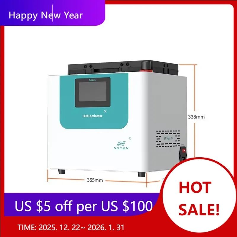 NASAN NA-SUPA PRO LCD Laminator - Built-in Pump & Auto Pressure Control For Curved/Flat Screens