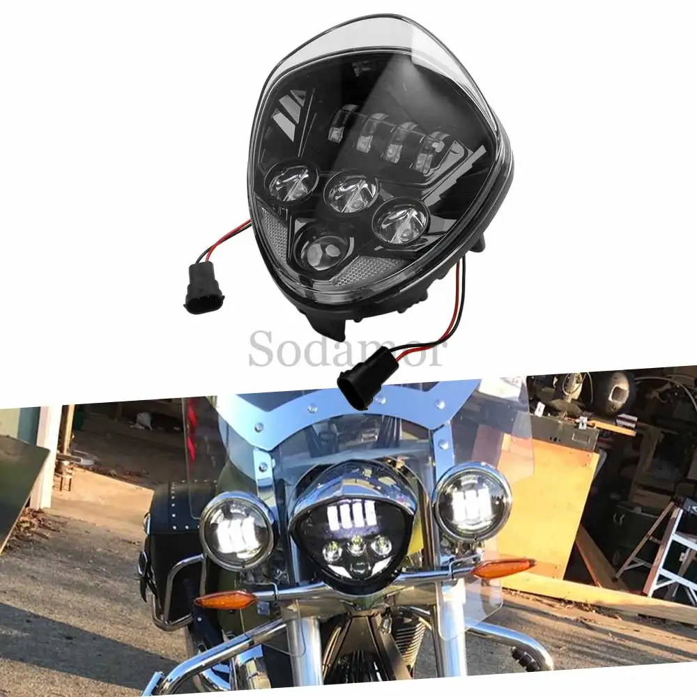 

Motorcycle LED Headlight High Beam/Low Beam For Victory Cory Ness Cross Country Tour 2013,Cross Country ,Magnum 2015, 2016, 2017