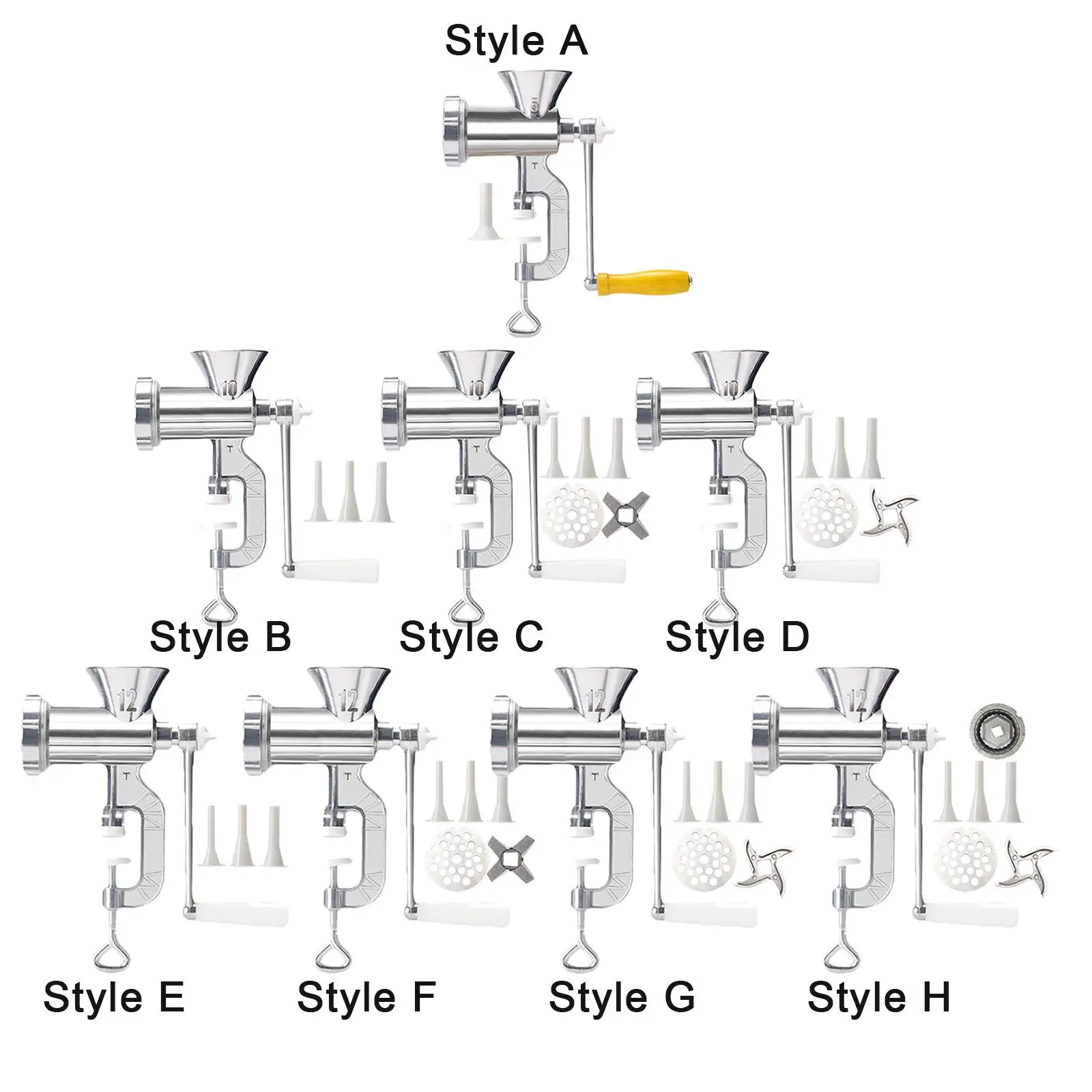 

Sausage Filler Machine Filler Kitchen Supplies Accessories Food Processor Handheld Cooking Tool Manual Meat Grinder for Chilli
