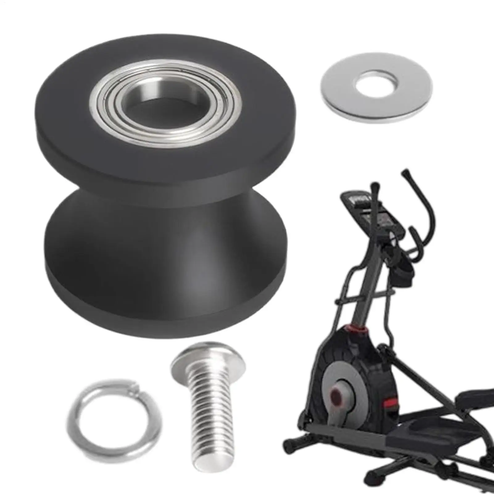 Exercise Machine Wheel Quiet Pre Assembled Replacement Parts Elliptical Machine Replacement Leg Roller For Indoor Commercial Gym