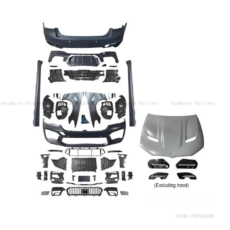 

Комплект обвеса G30 в стиле F90 M5 для BMW 5 серии G30: бампер, решетка радиатора, боковые пороги, детали для модификации под F90 M5
