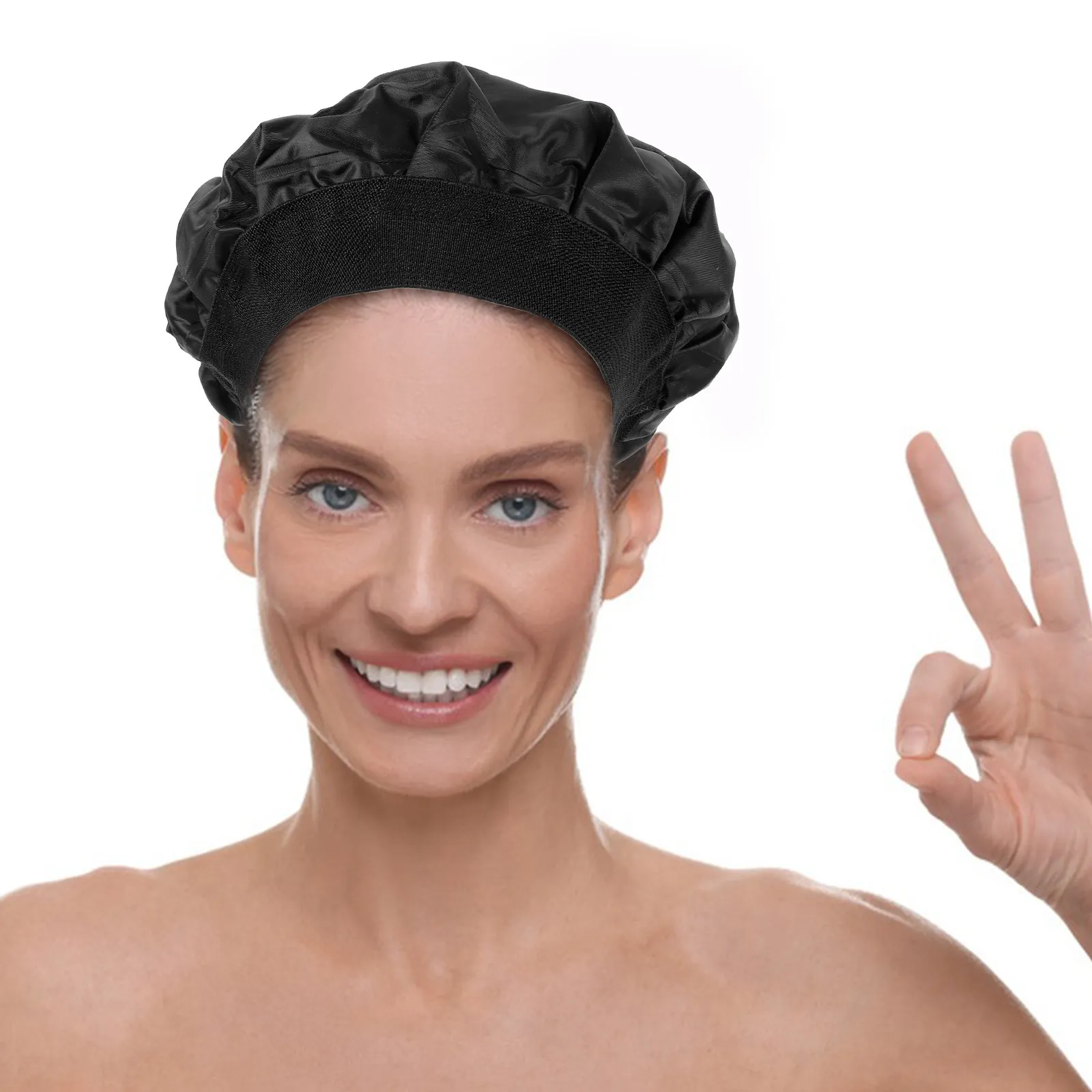 Cold Hair Heat Hat Comfortable Gel Material for Hair Oil Treatment Dyeing Thermal Salon Cap Spa Shower Caps