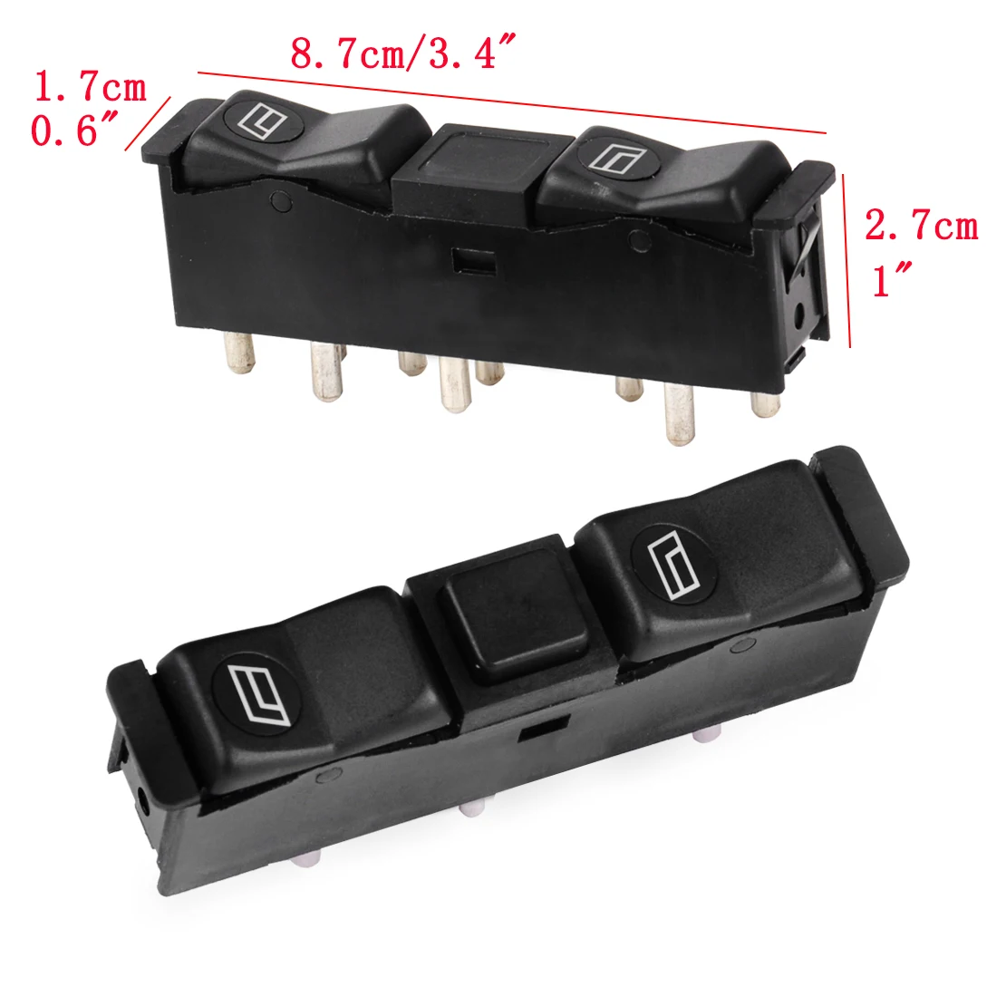 

0008208110 2pcs Door Electric Power Window Switch 0008208210 Fit for Mercedes Benz W201 W123 W126 C126 Accessories
