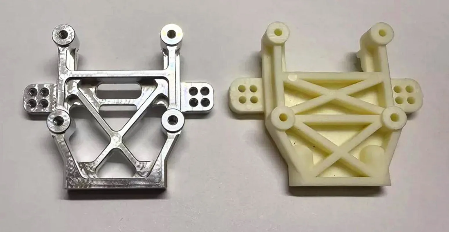 Anteparo traseiro de alumínio GVM CNC RC10GT para equipe associada RC10GT # 7535