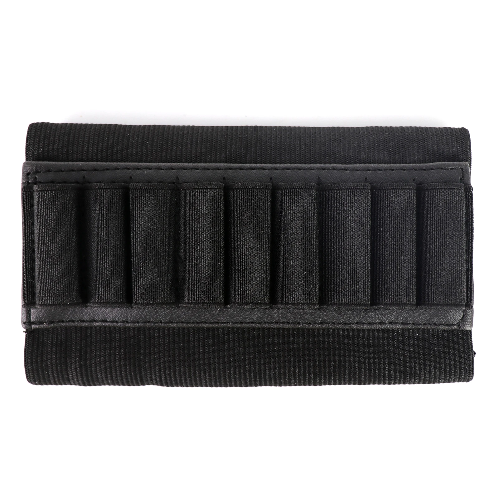 Tactical 9 Rounds Rifle Shells Holder Cartridges Ammo Carrier Bullet Pouch for Elastic Butt Stock Hunting Rifle Accessories