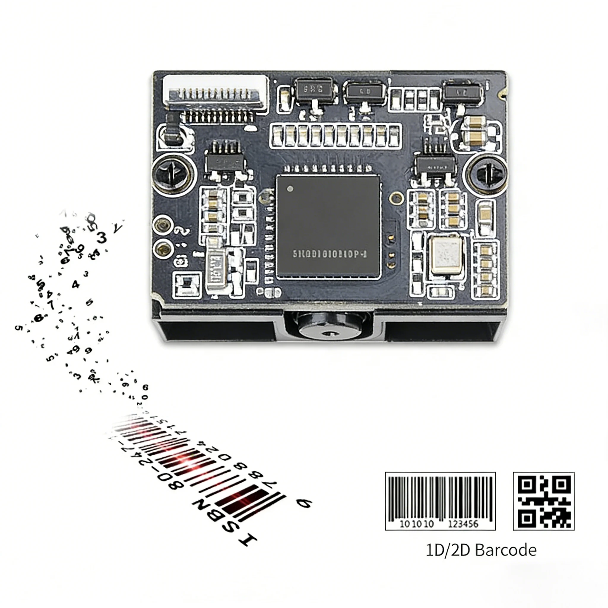 

Мини-промышленный модуль сканера штрих-кода DPM 2D, двигатель с высоким разрешением, 1280*800 мегапикселей для точного сканирования