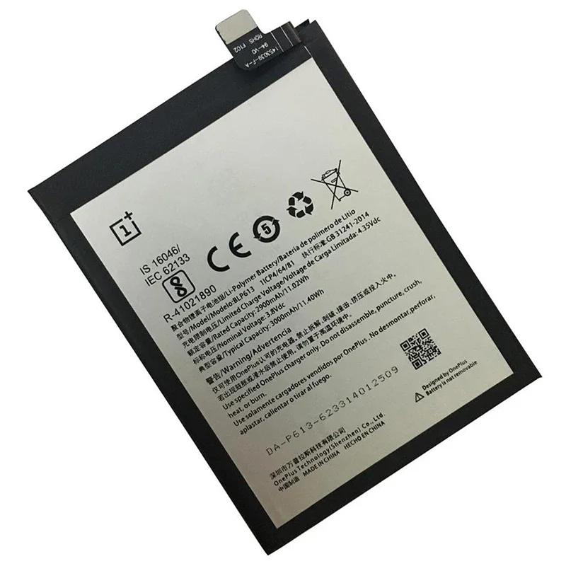 100% Original New Top quality BLP613 3000mAh Replacement battery For OnePlus 3 One Plus 3 Three Batteries Fast Shipping