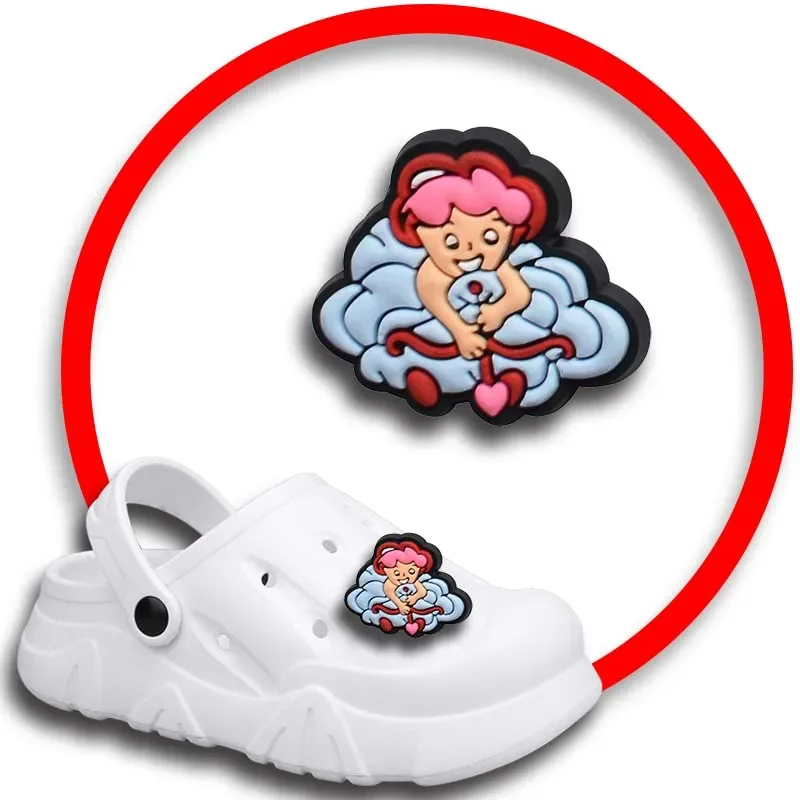 Angel Of Love Shoe Charms for Crocs Sandals Women Clogs Pins Shoe Decorations Accessory Men Badges Girls Kids Shoes Accessories