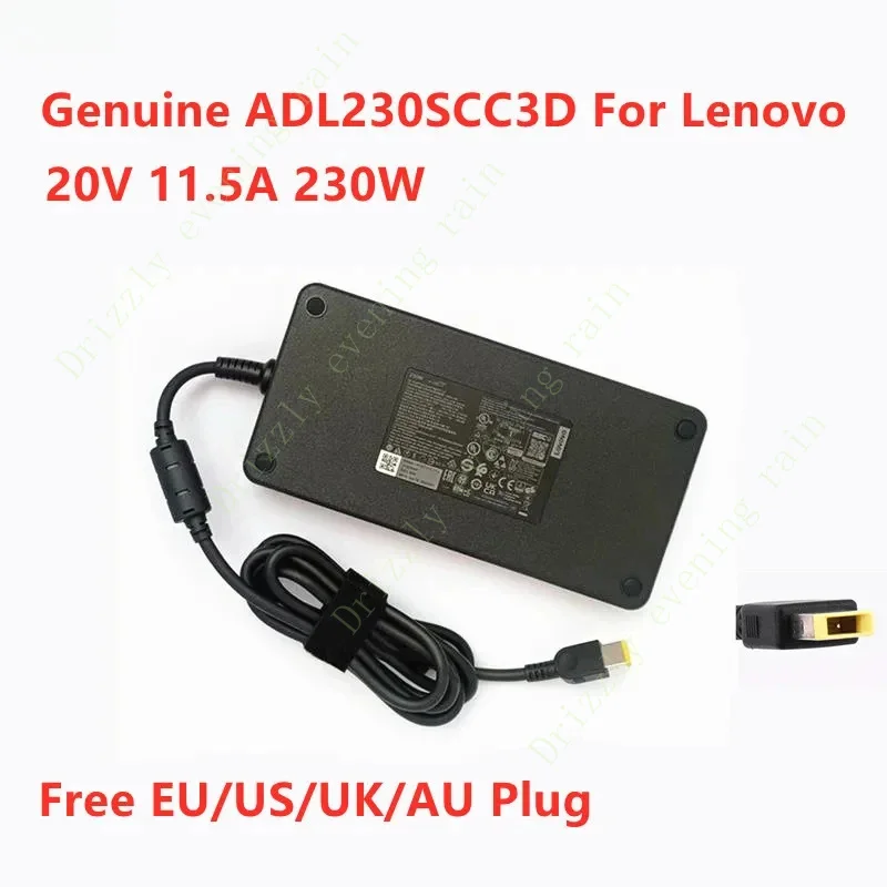 Genuine adl230scc3d 20V 11.5a 230W a18-230p1a AC adapter for Lenovo ThinkPad laptop power supply charger